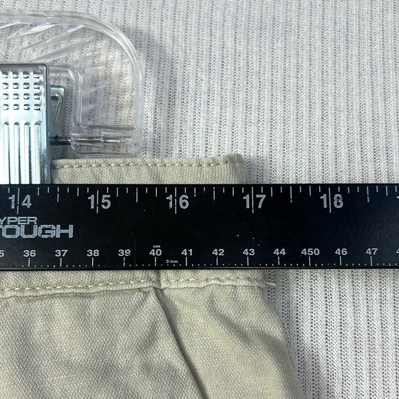 NWT Joie Linen Cotton Blend Pleated High Waist Shorts Size M Beige Pockets Y2K - Picture 10 of 16